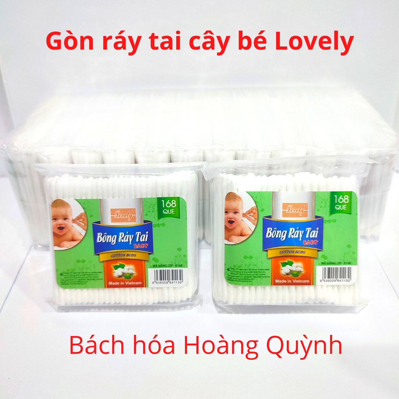 Combo 3 gói gòn ráy tai bé Lovely B168.