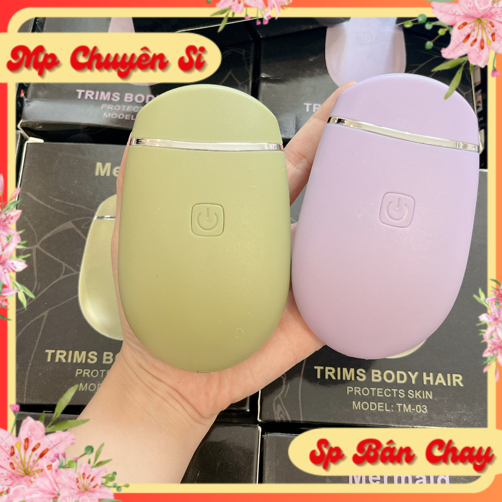 Máy triệt lông mini tại nhà mermaid triệt lông an toàn , ko đau rát , sạc usb
