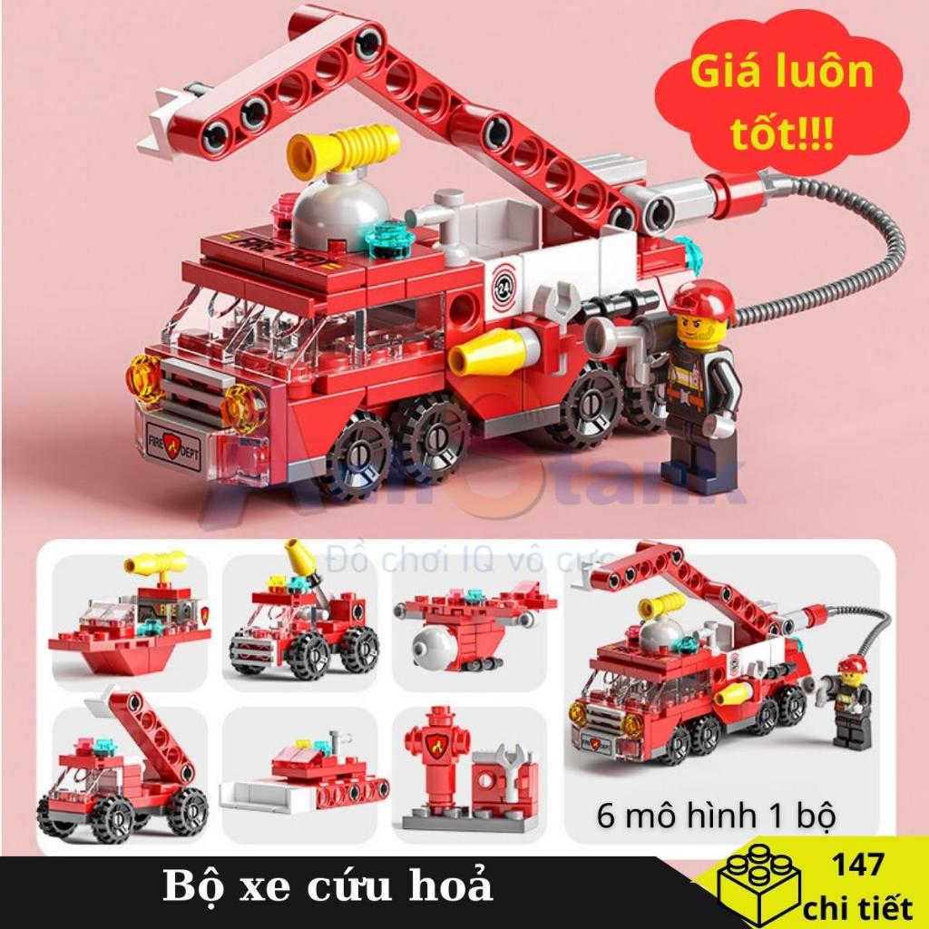 Đồ chơi lắp ráp xe Cứu hỏa 147 chi tiết
