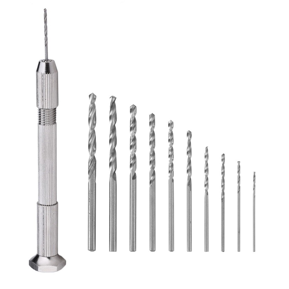 HOMETOOL Mini Hand Drill with Keyless Chuck for Model Building and Craftsmanship