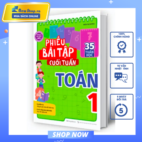 Sách - phiếu bài tập cuối tuần toán 1 - newshop