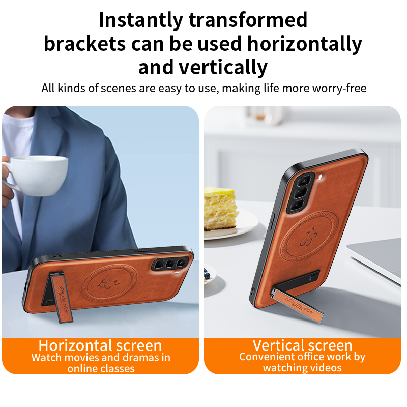 Phone%20case%20For%20infinix%20Note%2040%2050%20Pro%20Plus%2050X%2050S%20Back%20cover%20Light%20Luxury%20Leather%20Texture%20Compatible%20with%20Wireless%20Magnetic%20Accessories%20Versatile%20Bracket%20Cover%20cases%20-%20Image%206