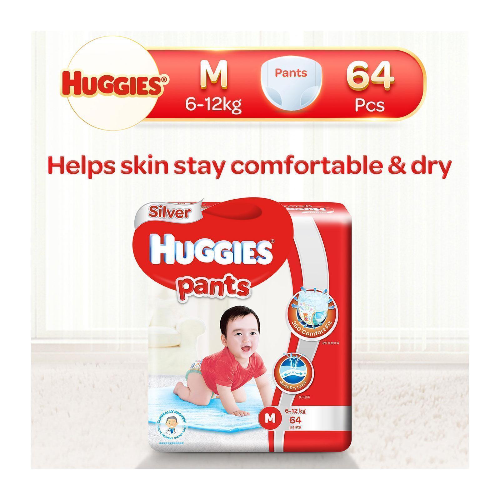 HUGGIES DRY PANTS L 9-14kg 3 PANTS MRP 39/-(8 PCS)