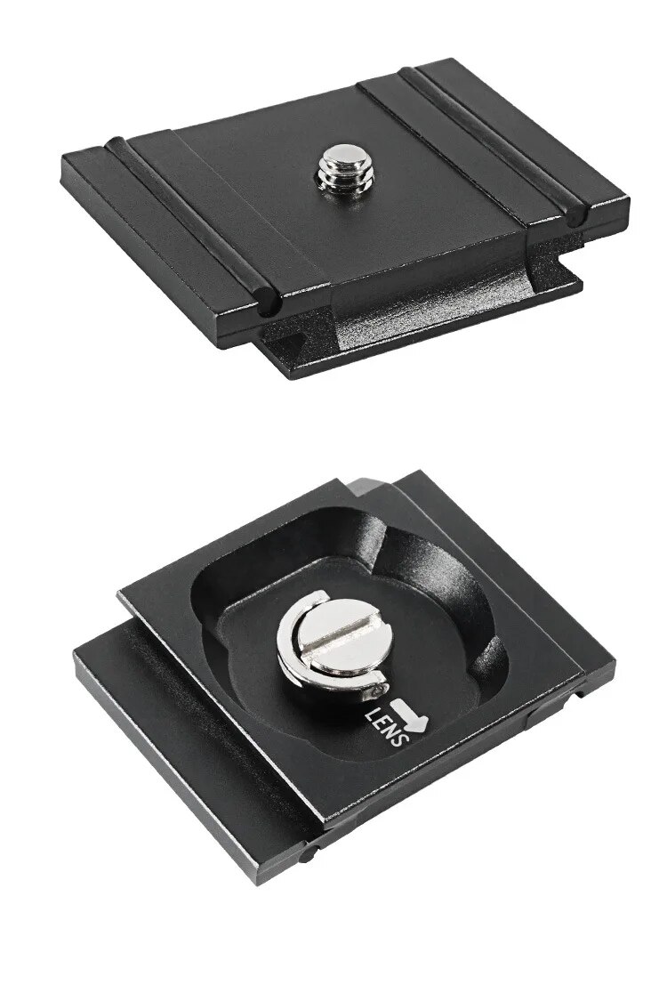 Aluminum Quick Release Plate With Cold Shoe Adapter Camera Bracket For Manfrotto Rc2 Mh496-Bh/mh494-Bh Gimbal Dslr Camera Cage