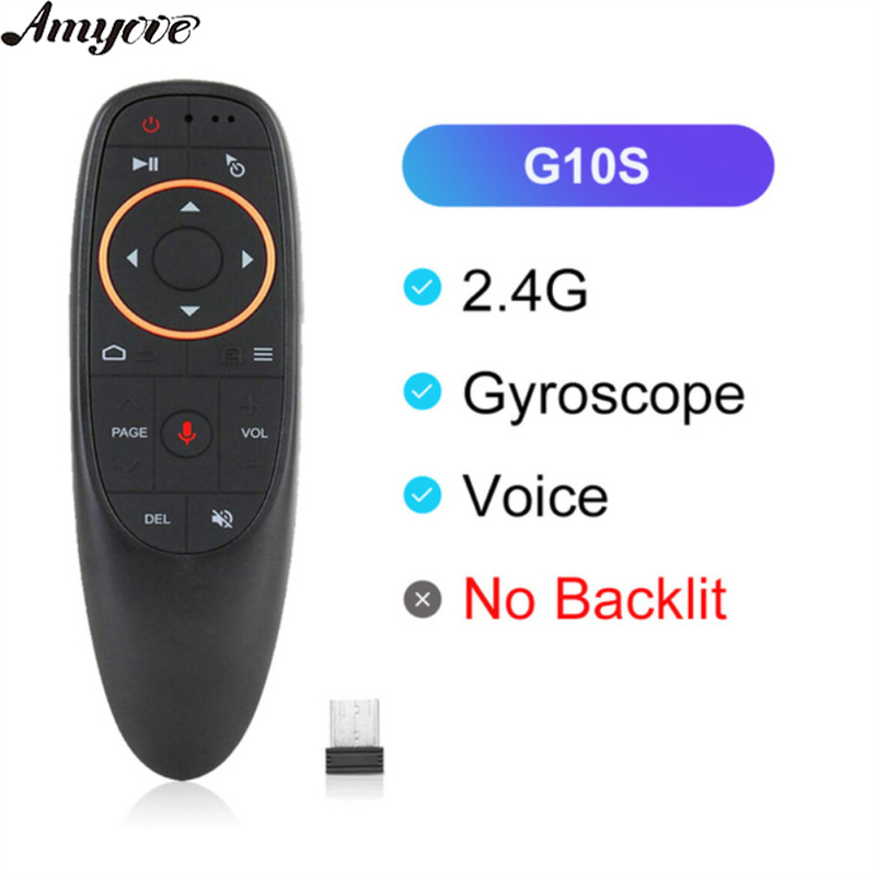 Smart Voice Remote Control Wireless Air Fly Mouse 2.4g G10 G10s Pro Gyroscope Ir Learning Compatible For Android Tv Box