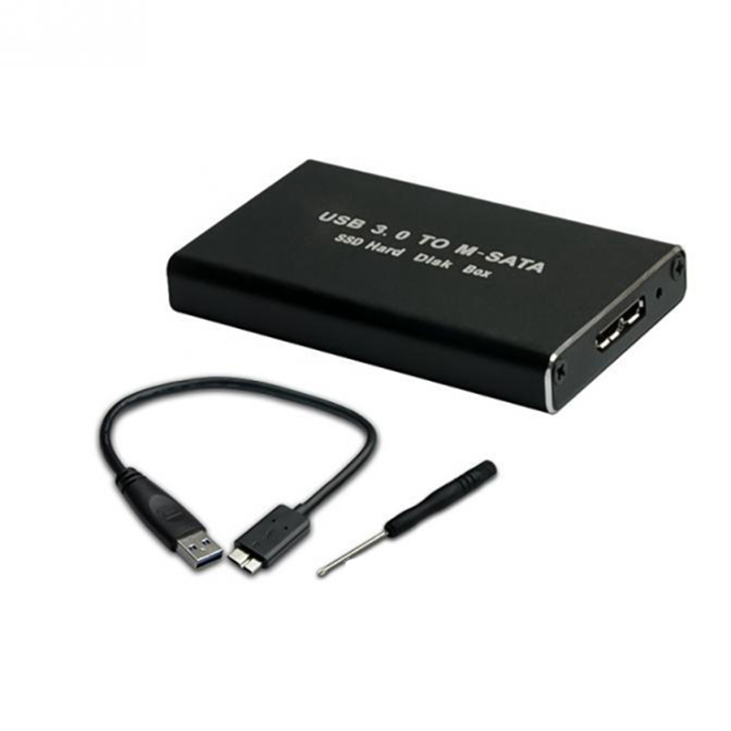 MSATA to USB 3.0 SSD Storage Case Adapter for 30x50mm 30x30mm MSATA SSD