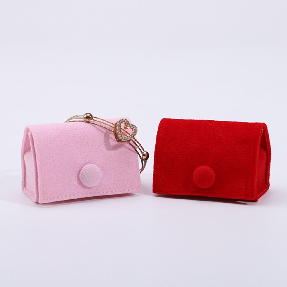 Corduroy Women Jewelry Box Necklaces Case Mini Jewelry Organizer Simple Multi-functional Jewelry Case Women.