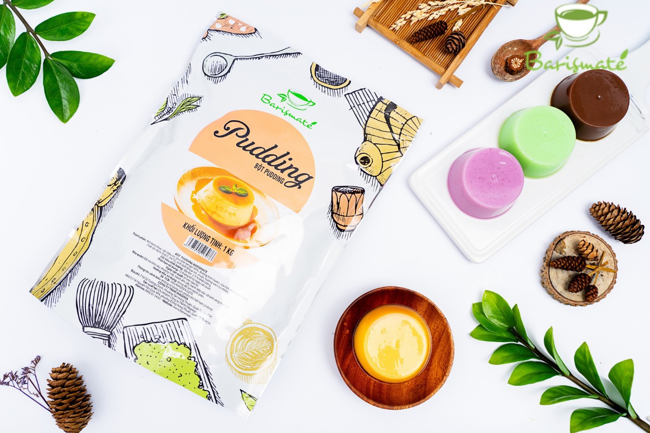 Bột Pudding Trứng (Flan Trứng) hiệu BARISMATE gói 1kg