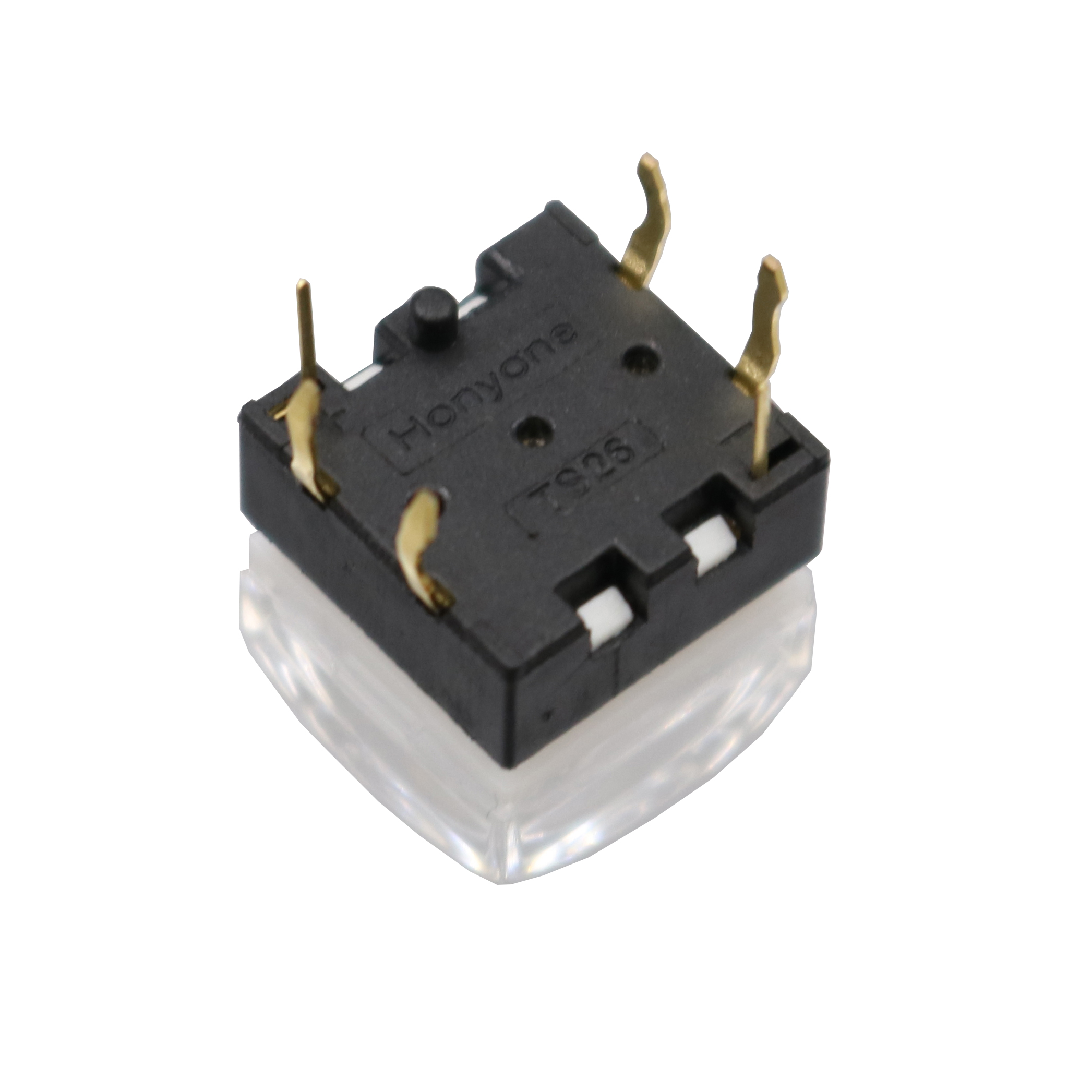 【TopazTrove】1Pcs TS26 12mm Square Transparent Cover With Led Light Momentary Push Button Switch. 