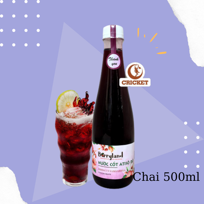 Nước cốt hoa Atiso đỏ BerryLand - Chai 500ml - Đặc sản Đà Lạt thumbnail