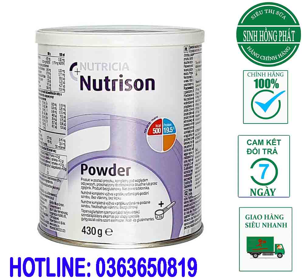 Sữa Nutrison Powder 430g (dinh dưỡng cho người ốm)