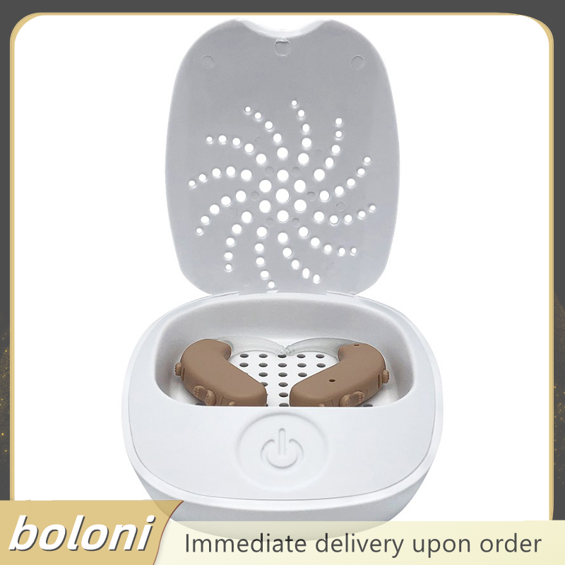 😍 boloni Hộp máy sấy dụng cụ trợ thính hộp sấy dụng cụ trợ thính UV máy trợ thính Máy hút ẩm