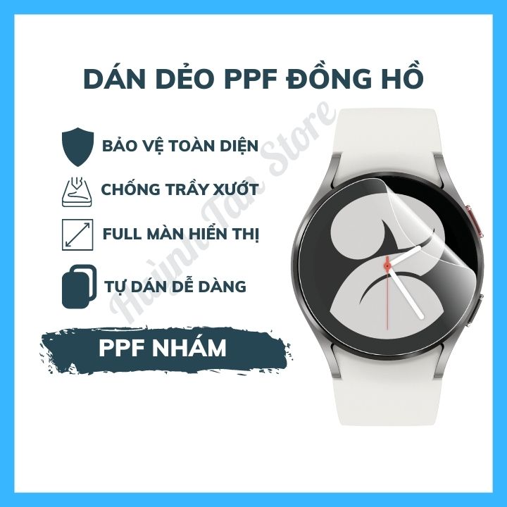 Miếng dán PPF cho samsung watch 4 bảo vệ toàn diện(Tặng 1 Miếng Dự Phòng).