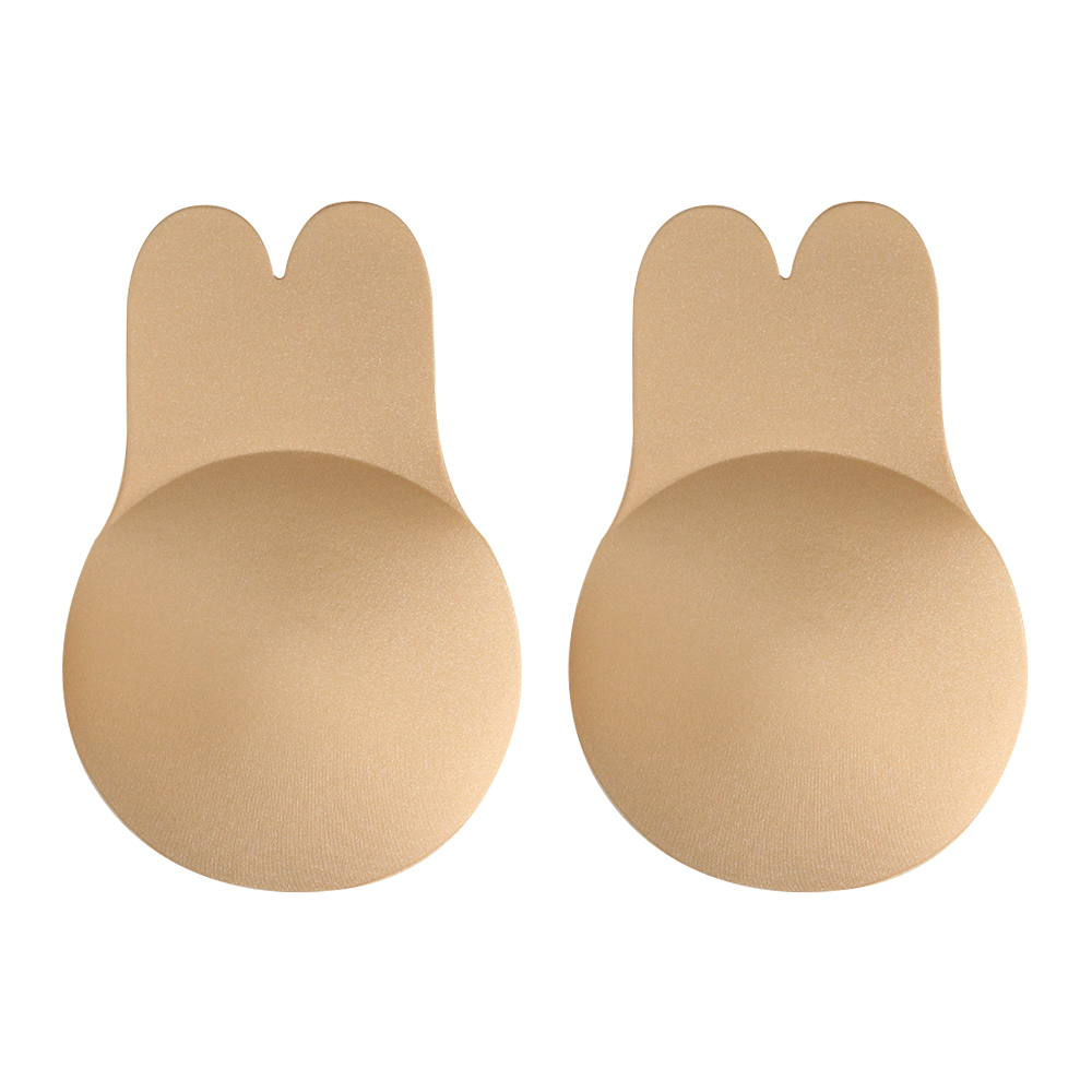 Sticky Bra Rabbit Push Up Bras For Self Silicone Strapless Invisible Bra Reusable Sticky ...