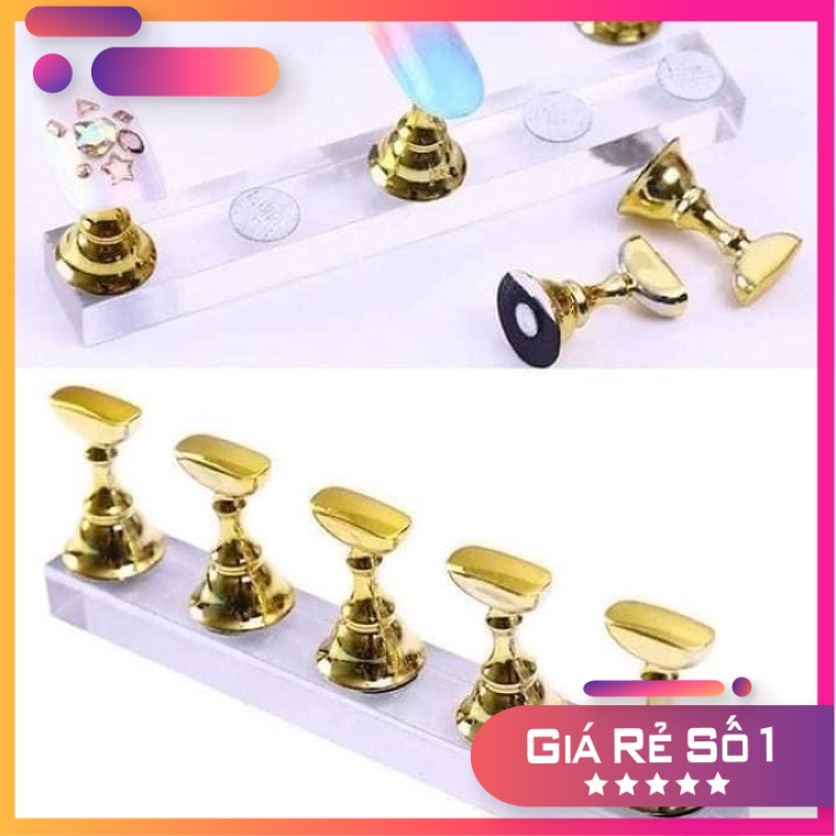 Đế cờ làm nail, đễ trưng móng mẫu - set 5 bộ - sugar nails