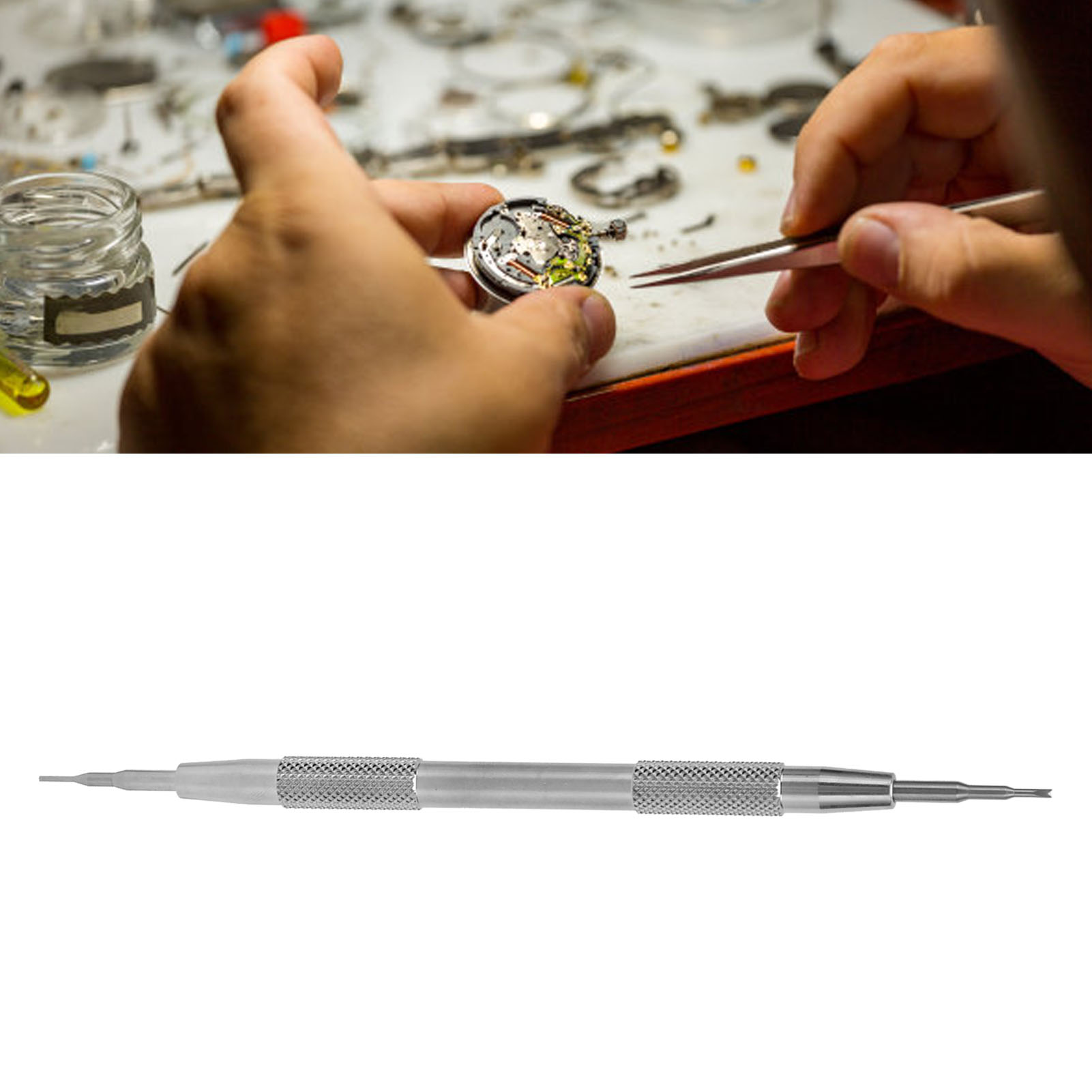 Watch Spring Bar Tool Double Tip Watch Link Remover Tool Stainless Steel for Adjust Replace Watch Strap