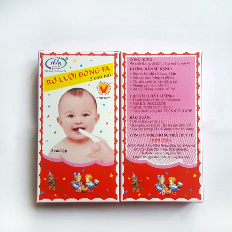 Gạc rơ lưỡi dopha Hộp 5 cái