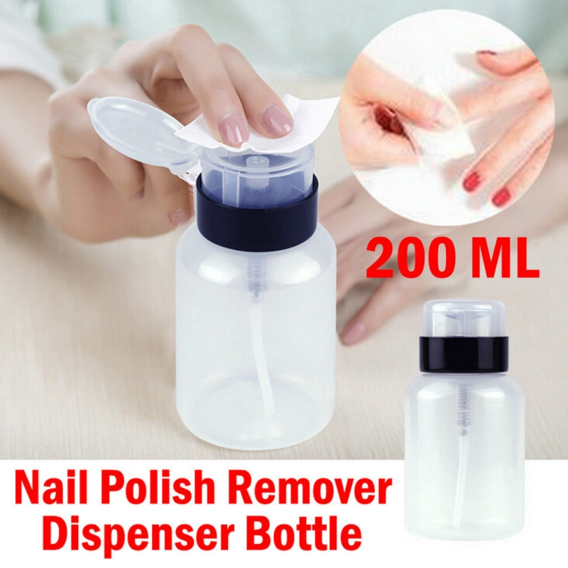 Acetone nail polish remover pump dispenser bottle 100ml 150ml , nail polish  dispenser