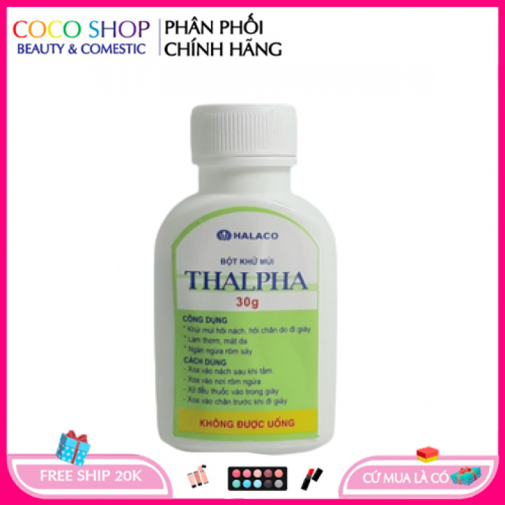 Bột khử mùi, làm thơm, mát da THALPHA 30g