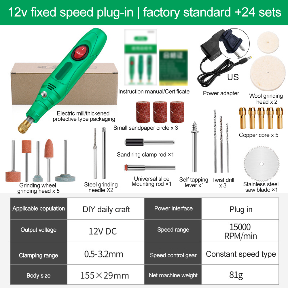 Diymore Cordless Rotary Tool Mini Rotary Tool Kit Charging Power Rotary Tool for Engraving Sanding Polishing DIY Crafts
