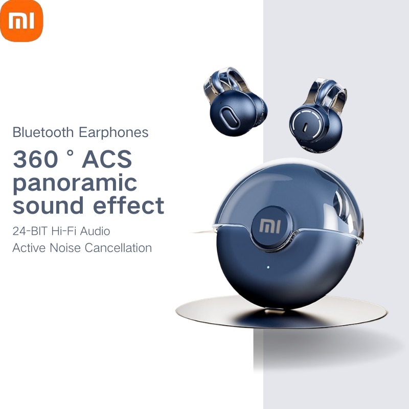 ♥Limit Free Shipping♥ Xiaomi 5.3 360°ACS Sound Wireless Bluetooth Earphones Earclip TWS Bone Conduction Headphones Sport Earbuds Headset With Mic