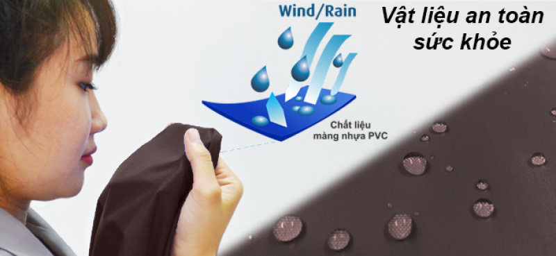 ÁO MƯA CỔ RÙA CAO CẤP 2 NÓN KIẾNG 0.23 (Giao màu ngẫu nhiên)