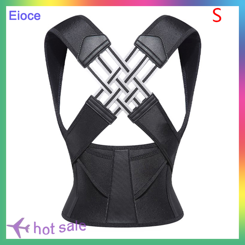 Eioce Adjustable Back Posture Correction Belt Sitting Correction Belt Back Women Men Prevent Hunchback Relieve Pain Posture Corrector
