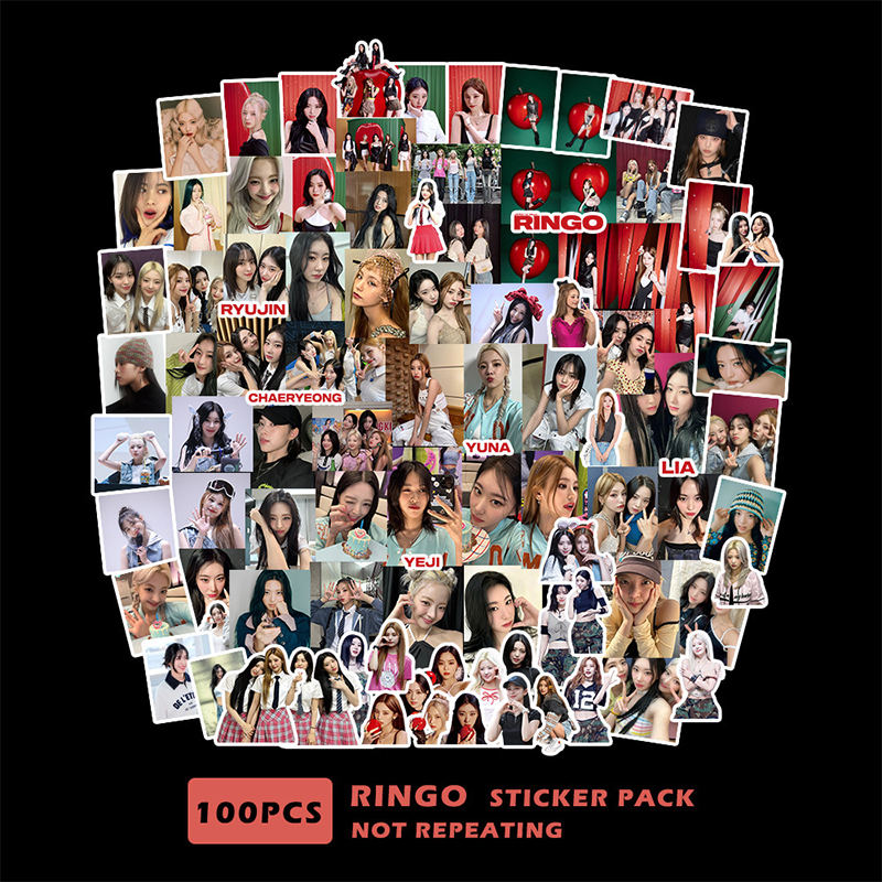 %E3%80%90The%20Quiet%20Page%E3%80%91100pcs/set%20Kpop%20Itzy%20Checkmate%20Character%20Stickers%20Hd%20High%20Quality%20K-Pop%20Itzy%20Photo%20Album%20Sticker%20-%20Image%205