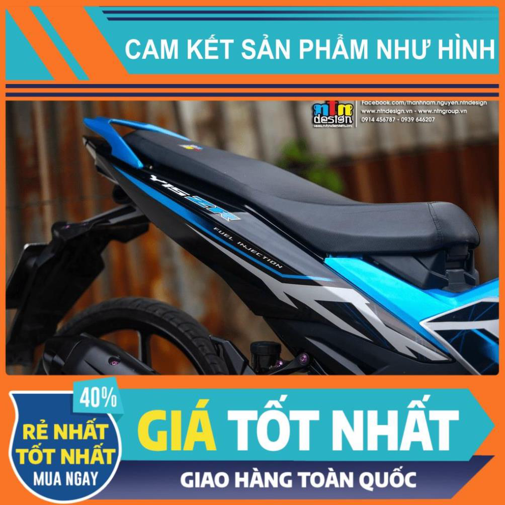 Tem rời dán xe exciter 150 mẫu y15zr 2021 bạc xanh đen