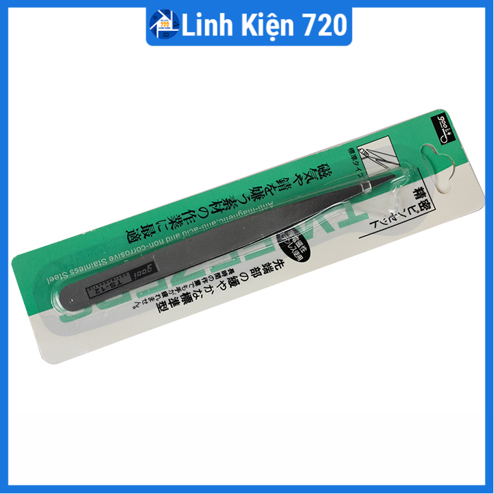Bộ 2 nhíp gắp linh kiện điện tử Gooi ( 1 cong - 1 thẳng )