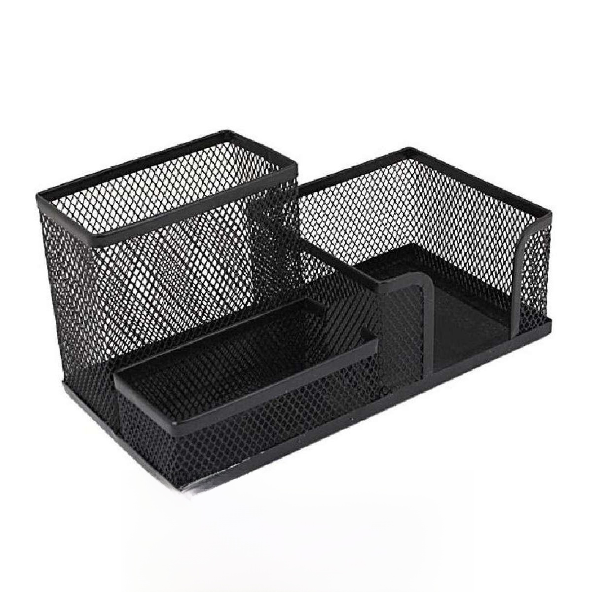 Metal Pen Stand Mesh Style Stationary Holder, Pen Stand, Desk Organizer - Black