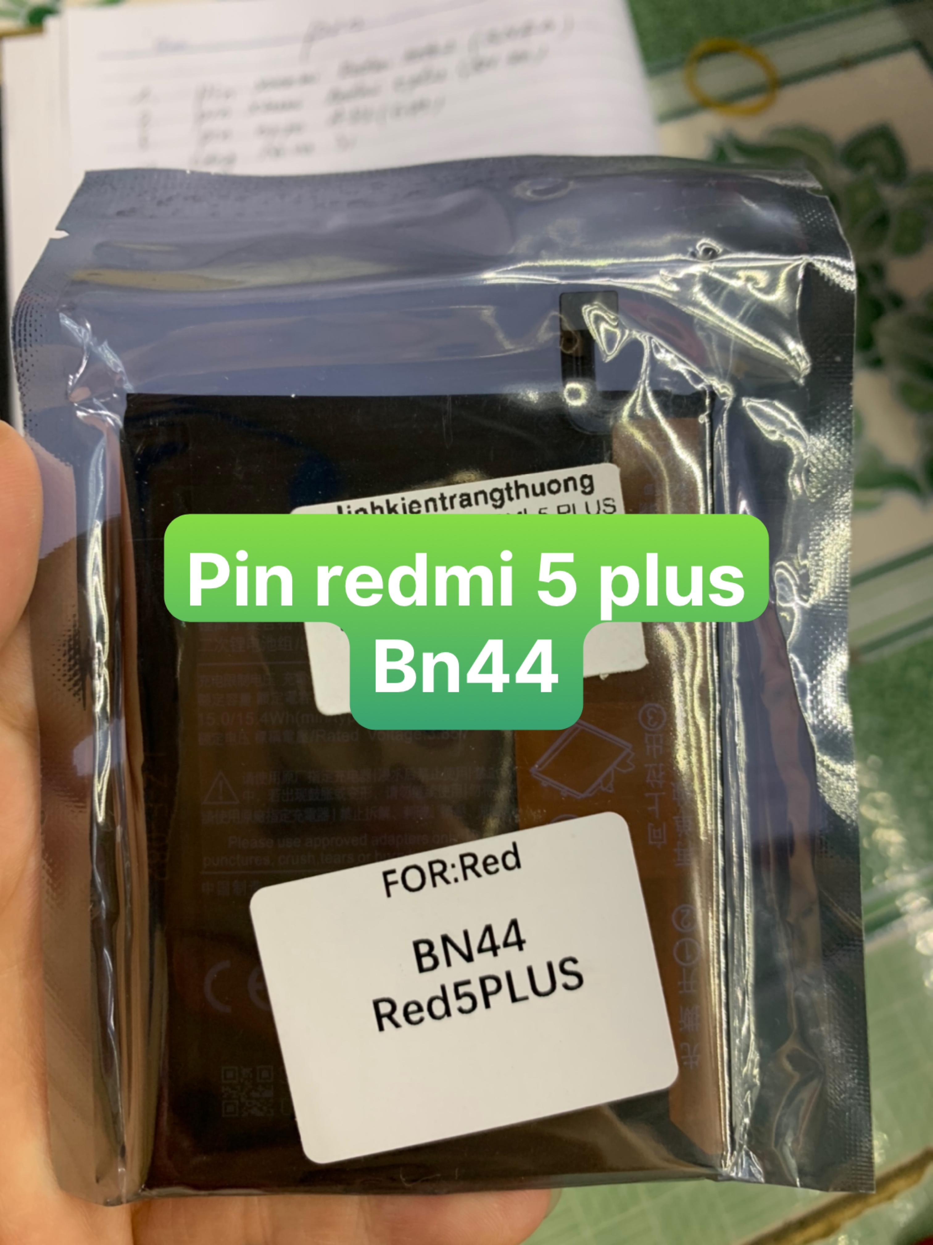 PIN ZIN HÃNG ĐIỆN THOẠI XIAOMI REDMI 5 PLUS MÃ ( BN44)