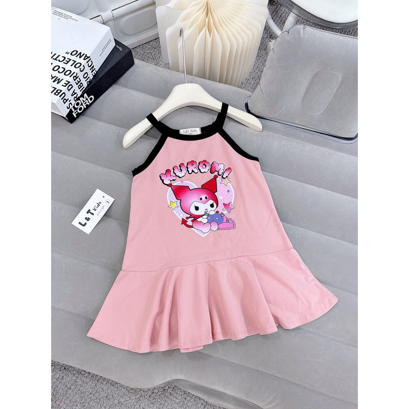 Váy đầm 2 dây đuôi cá CS100 Kuromi cho bé gái