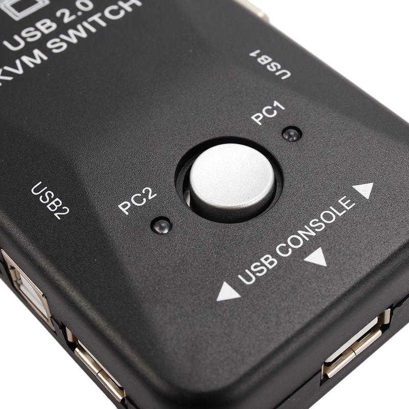 Usb Kvm Switch Switcher 2 Port Vga Svga Switch Box Usb 2.0 Mouse Keyboard 1920X1440 Switch Box