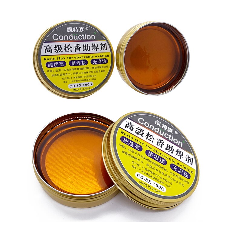 Hot Selling 50G High Purity Solid Rosin Solder Paste Flux Paste Soldering Tin Material Paste Repair Rosin Soldering Gel Tool For Welding
