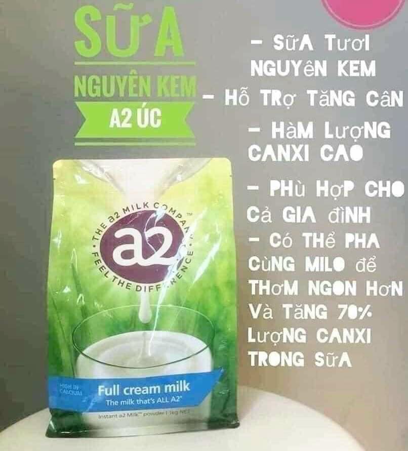 Sữa A2 Nguyên Kem Úc 1Kg