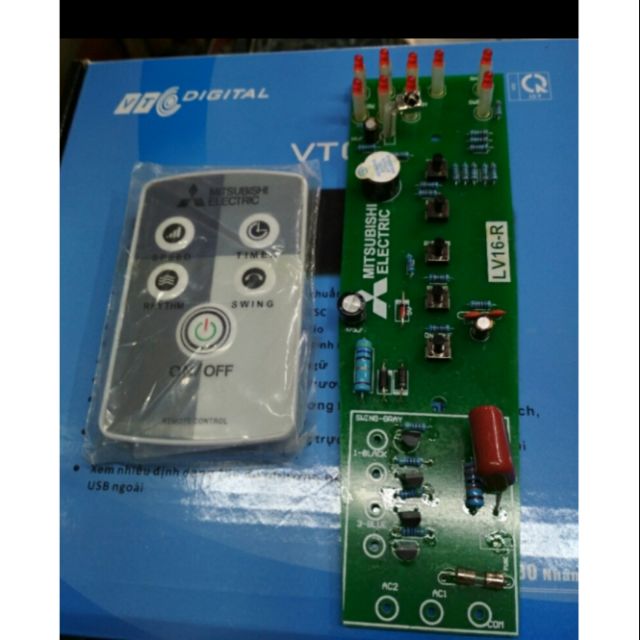 _Combo khiển và bo mạch quạt missubishi cây