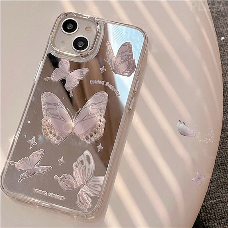 Butterfly Iphone 12 Mini Case Aesthetic Butterfly Clear IPhone 16 - Main Image
