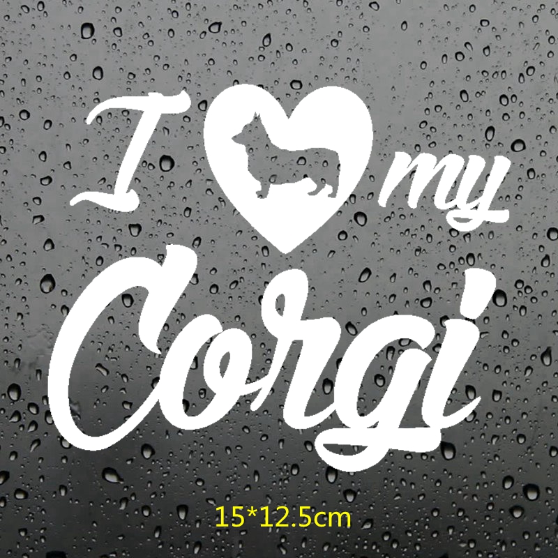 %E3%80%90Hottest%20Trends%E3%80%91Three%20Ratels%20FTZ-191#%2015x12.5cm%20I%20love%20my%20Corgi%20Dog%20window%20wall%20PVC%20auto%20car%20sticker%20decal%20-%20Image%202