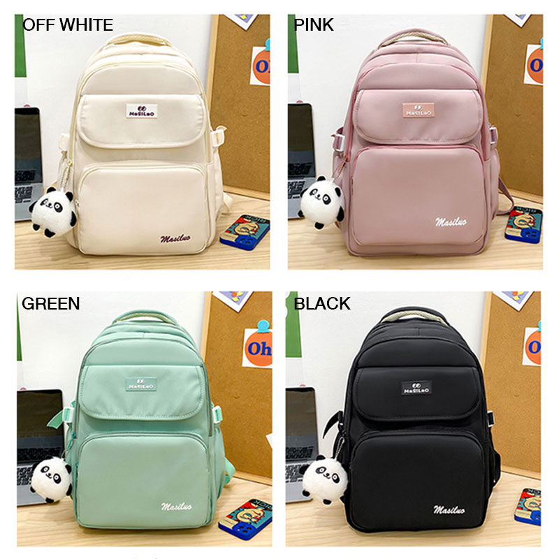 YA ZHOU LONG College-style backpack, student school bag, large capacity backpack