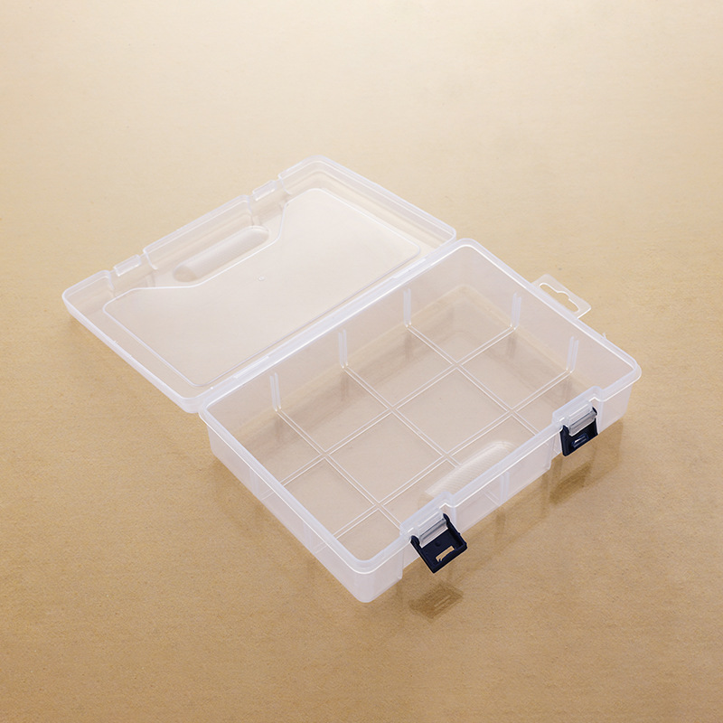 Nfa Hai Lớp 8 lưới có thể tháo rời Hộp bao bì đồ trang sức phụ kiện trong suốt, bộ phận công cụ phần cứng lưu trữ, hộp lưu trữ nhựa