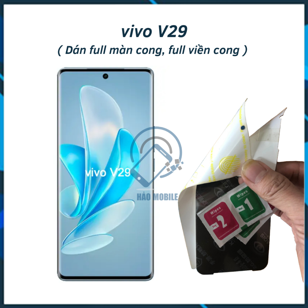 Miếng dán dẻo PPF cho vivo V29 ( trong suốt và chống nhìn trộm ) dán full màn cong