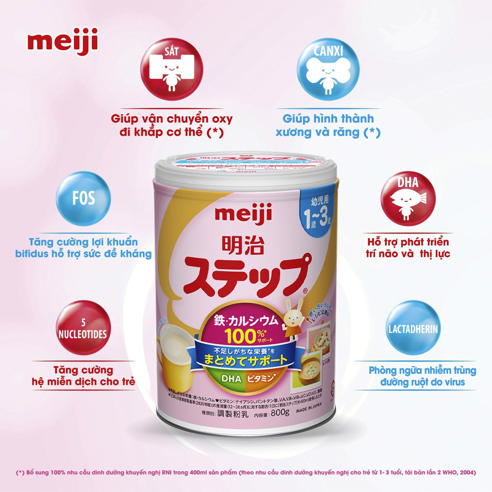 Sữa Meiji số 9 nội địa Nhật 800G (cho trẻ từ 1-3 tuổi)
