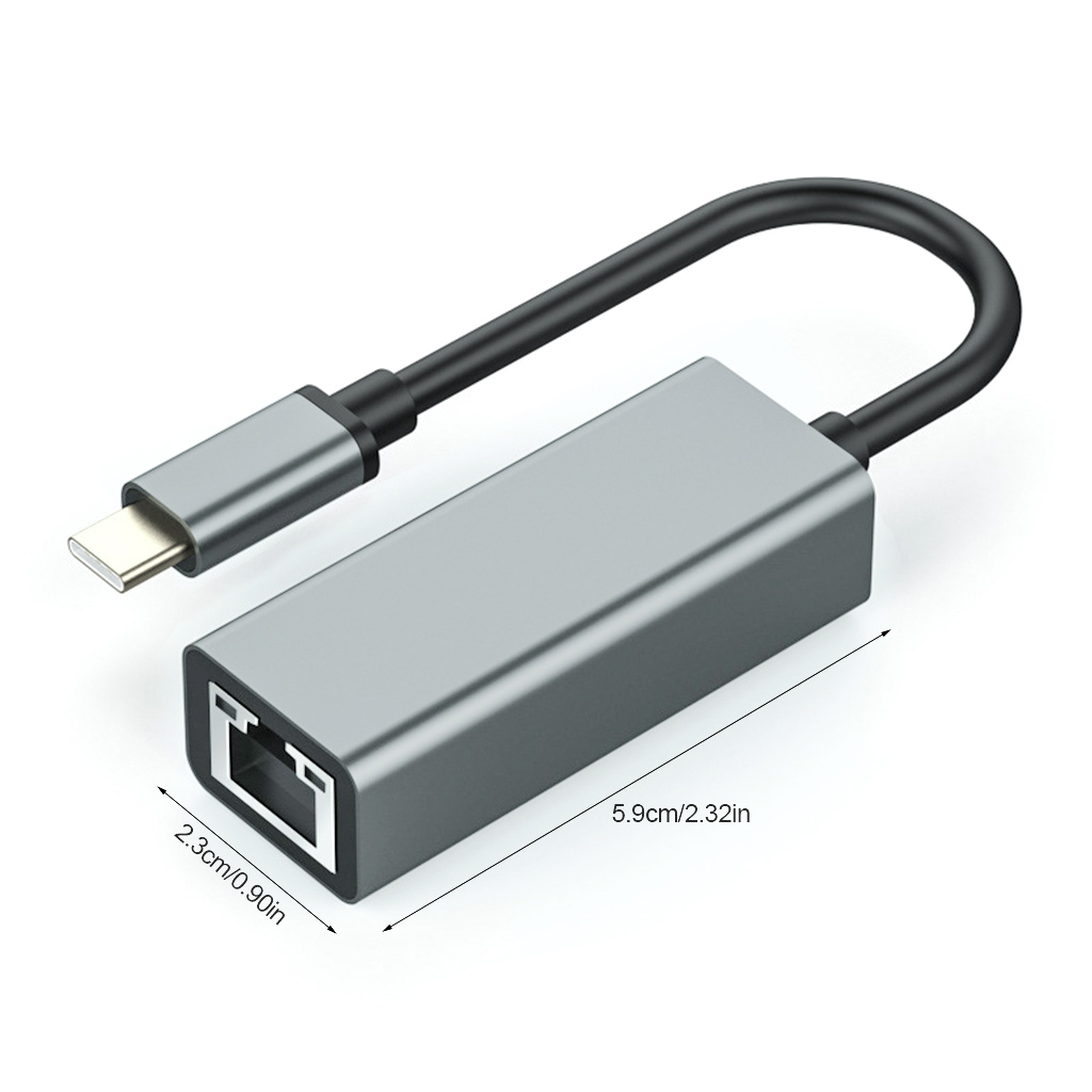 USB C Ethernet Adapter USB Type C to RJ45 Lan Adapter for MacBook Pro