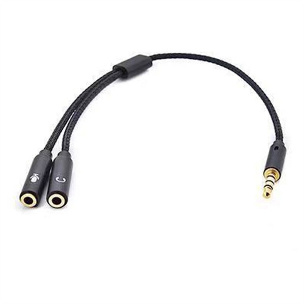 Music Listening Mobile Phone 3.5mm Male Headphone Cable Mic Audio Cable ...