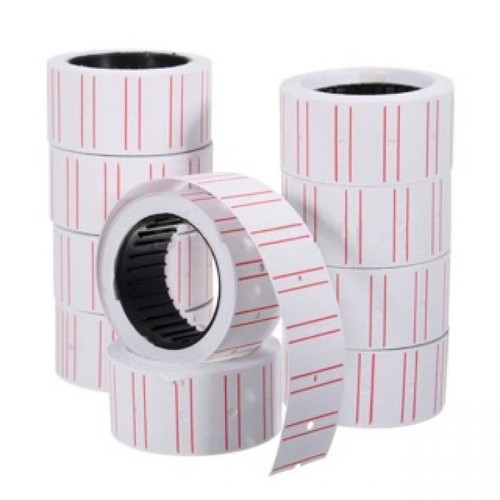 Cây 10 cuộn giấy bấm giá, giấy dán giá