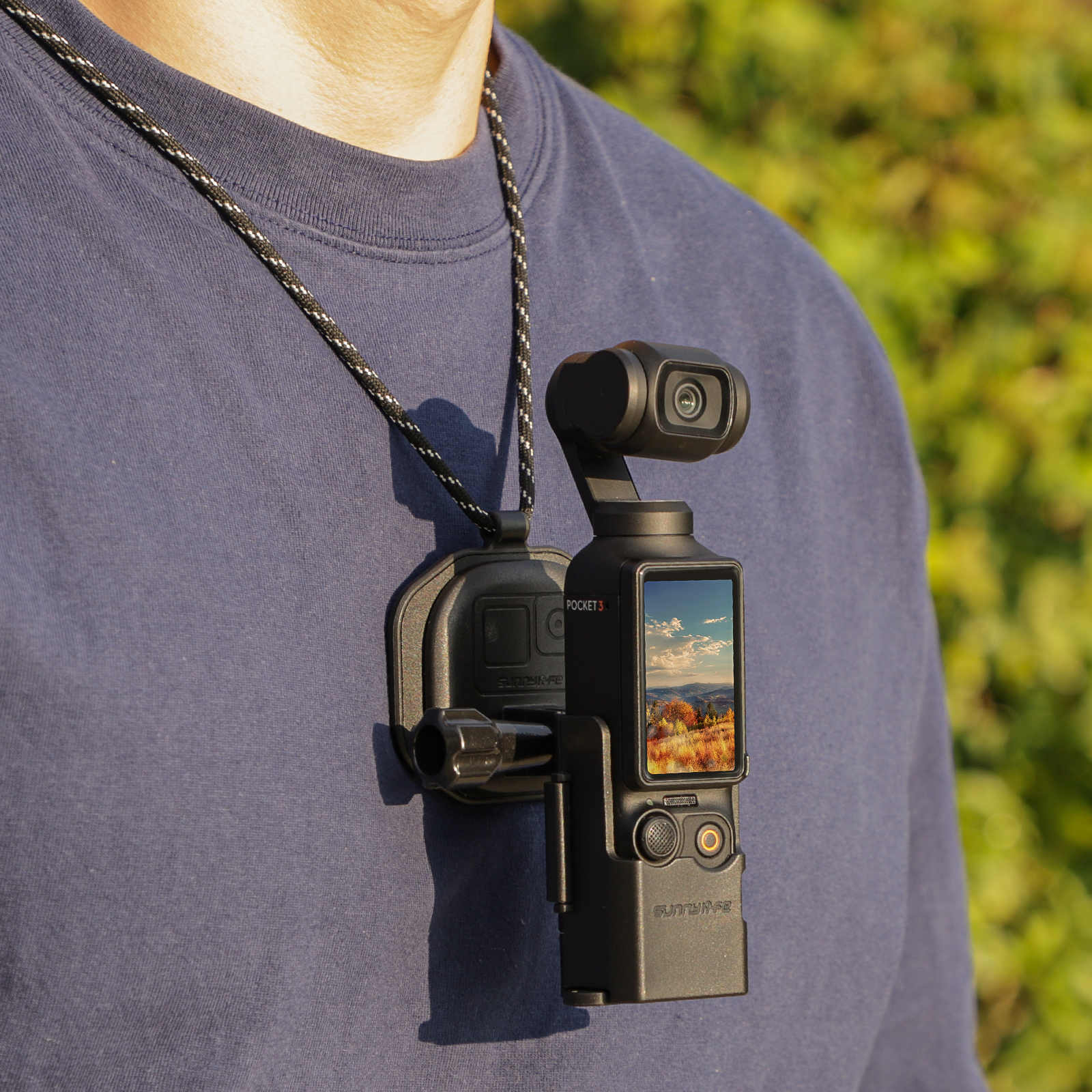 Đối với DJI OSMO Túi 3 adapter có thể gập lại Binaural mở rộng bezel Khung Bộ chuyển đổi phụ kiện