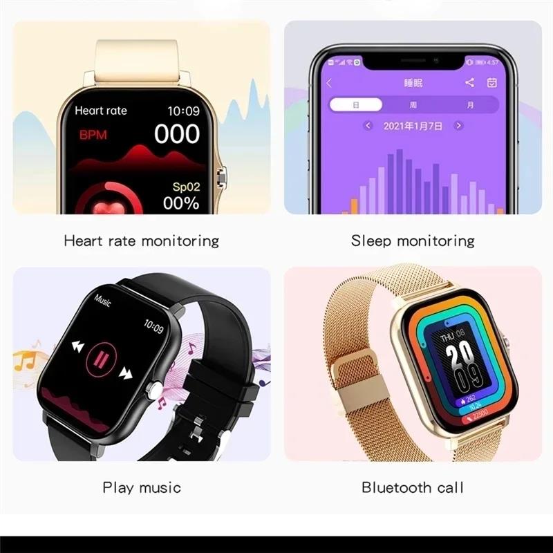 Zhitian Luxury 2024 Smart Watch For Men Women Gift 1.69' Full Touch Screen Sports Fitness Watches Bluetooth Calls Digital Smartwatch Wristwatch. 