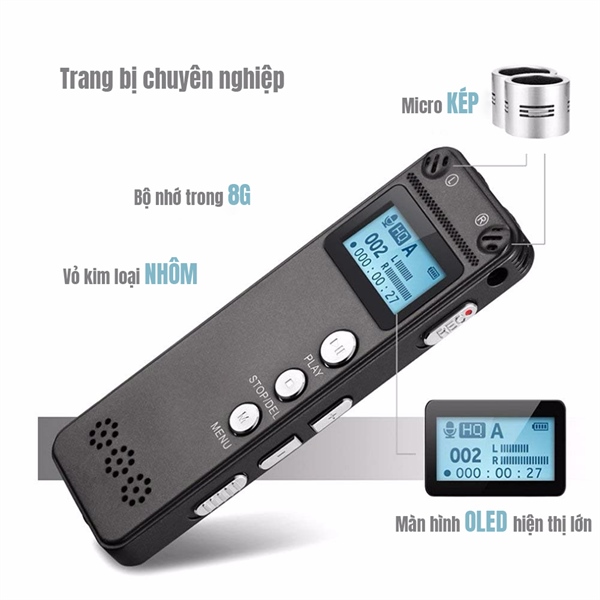 Máy ghi âm chất lượng cao GH500 - 8G