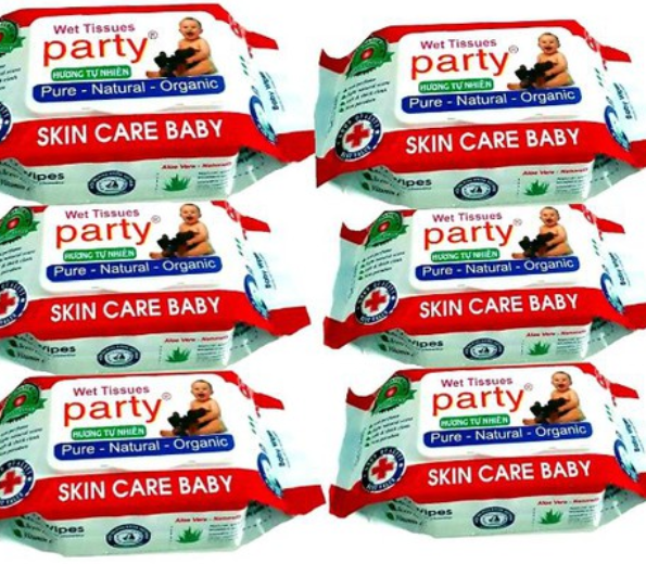 10 Gói Khăn Ướt Party 80g